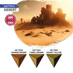 AK Interactive Quick Gen Desert Acrylic Paint Set (3 Colours) (3)