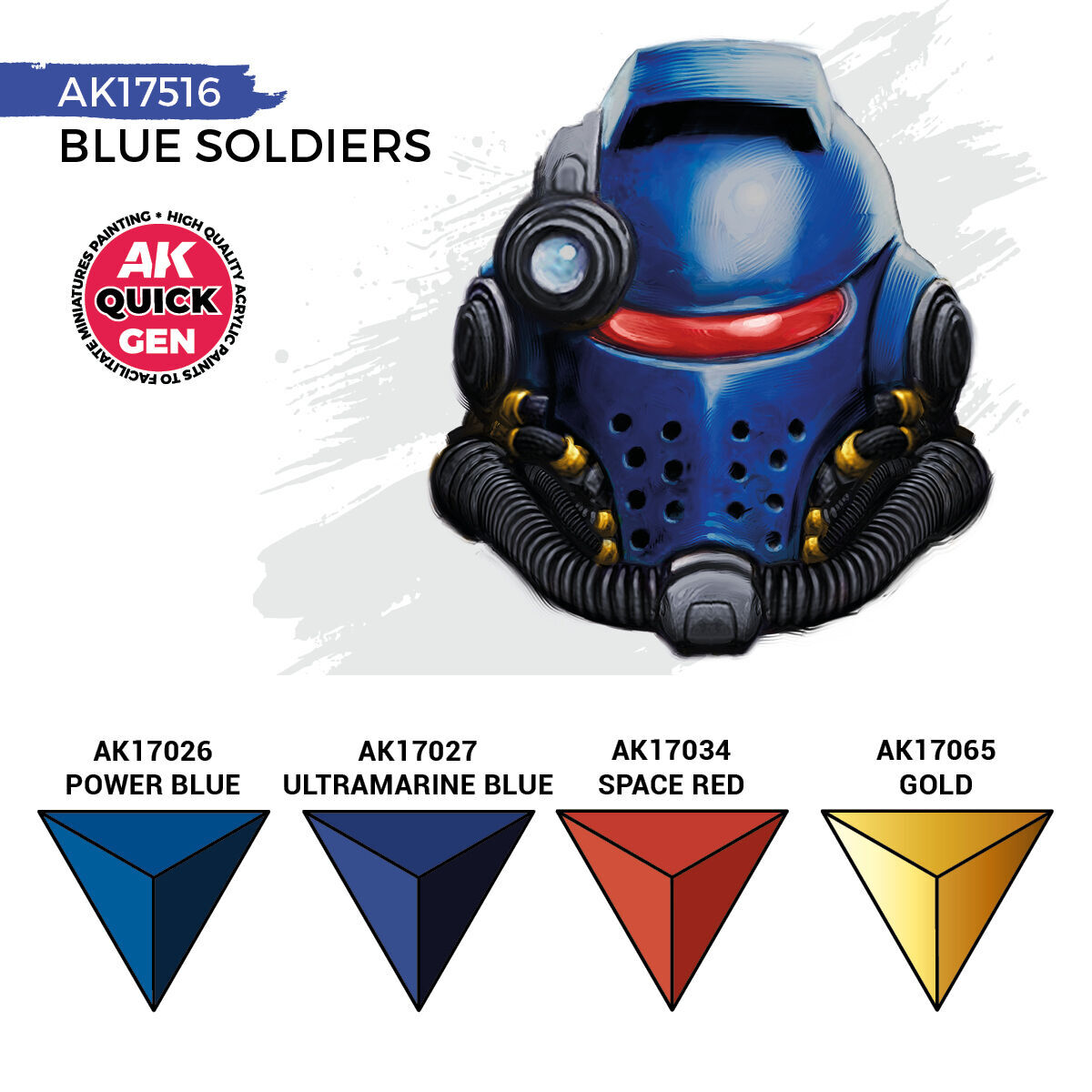 AK Interactive Quick Gen Blue Soldiers Acrylic Paint Set (4 Colours) (3)