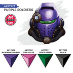 AK Interactive Quick Gen Purple Soldiers Acrylic Paint Set (4 Colours) (3)