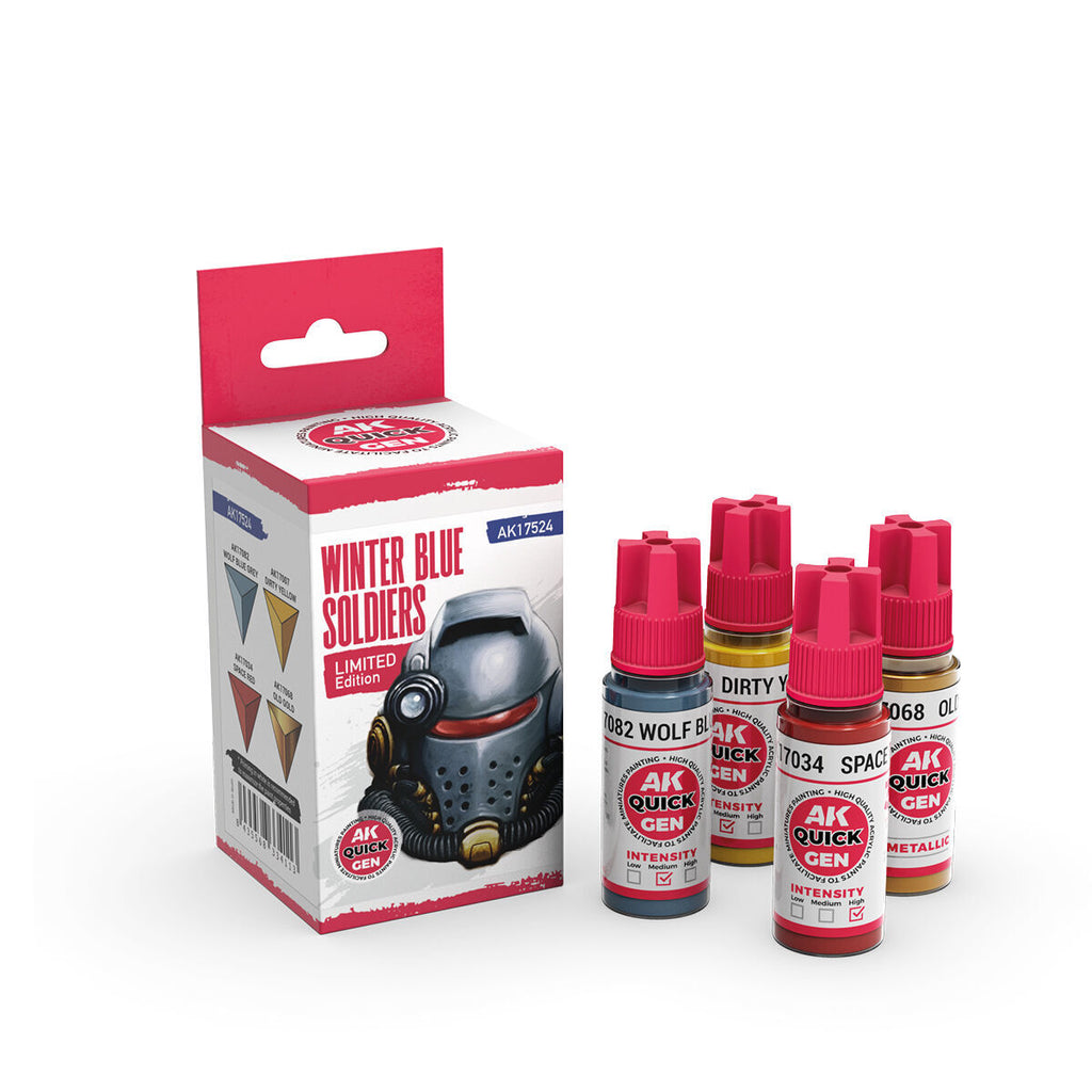 AK Interactive Quick Gen Winter Blue Soldiers Acrylic Paint Set (4 (2)