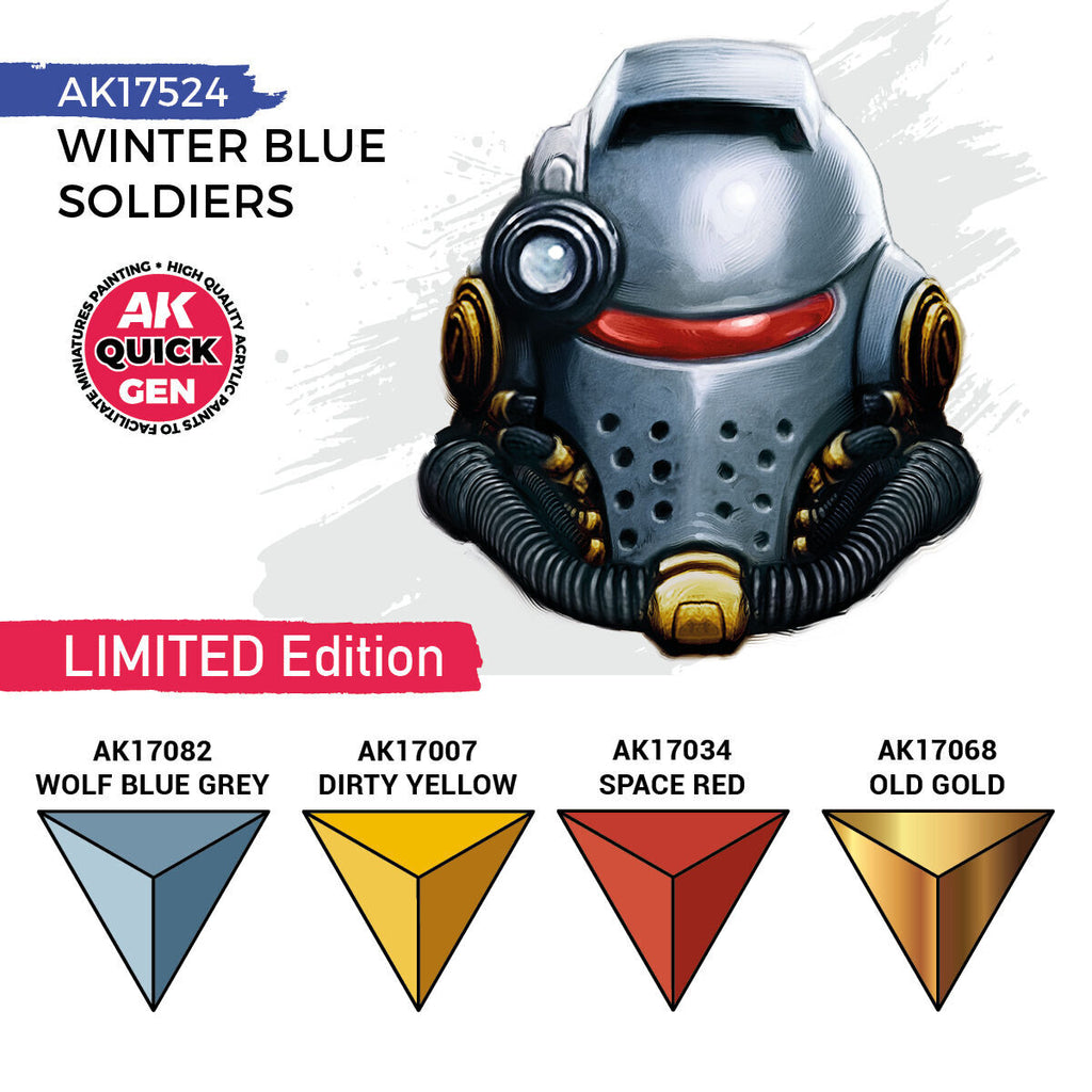 AK Interactive Quick Gen Winter Blue Soldiers Acrylic Paint Set (4 (3)