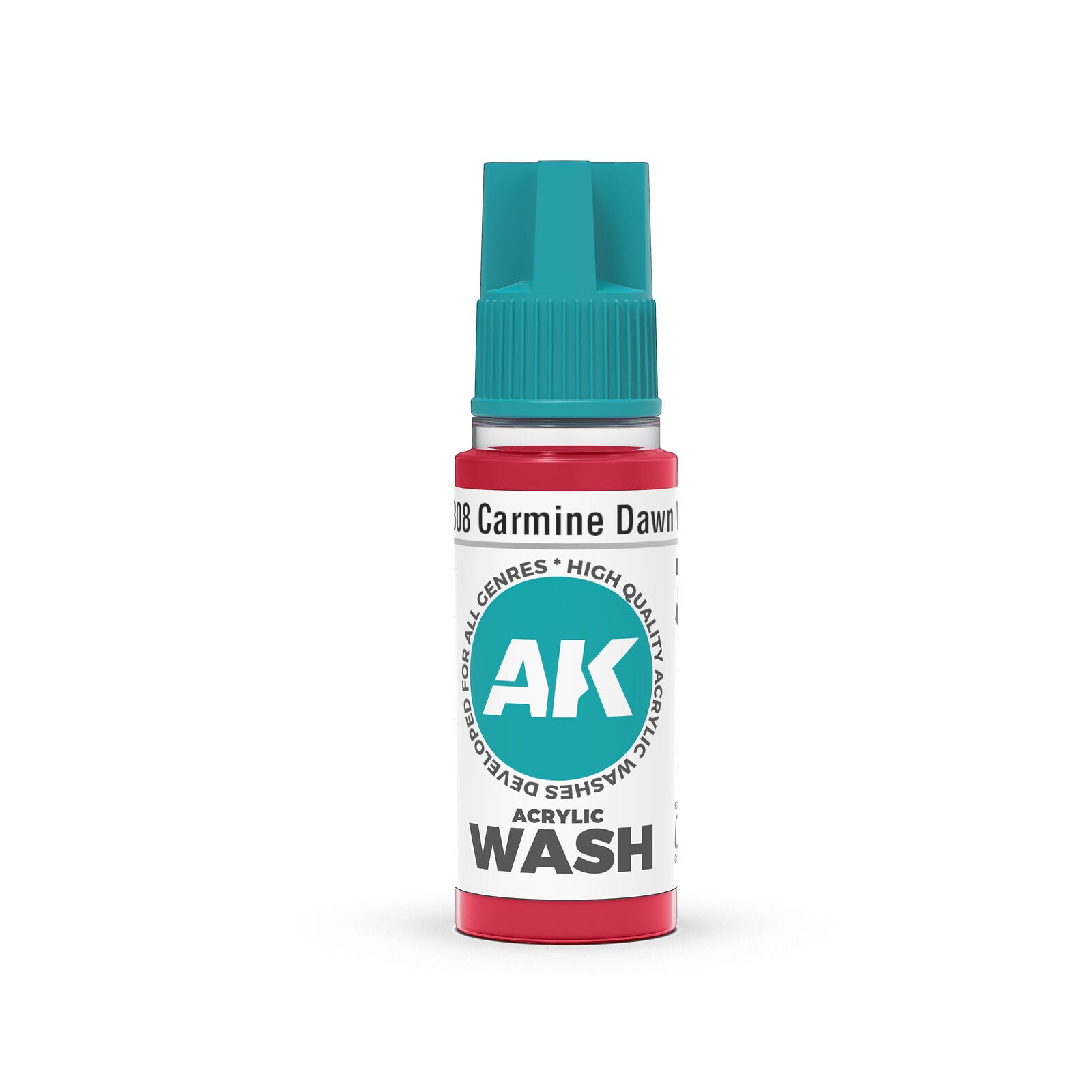 AK Interactive AK19308 Acrylic Wash Carmine Dawn 18ml