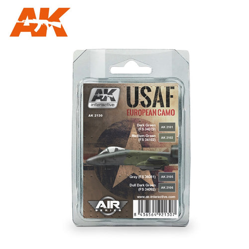 AK Interactive AK2130 USAF EUROPEAN CAMO SET (8346768474349)