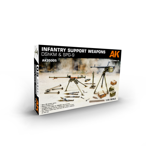 AK Interactive Infantry Support Weapon Set 1 DShKM & SPG-9