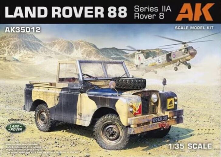 AK Interactive AK35012 Land Rover 88 Series IIA Rover 8 Plastic Model Kit