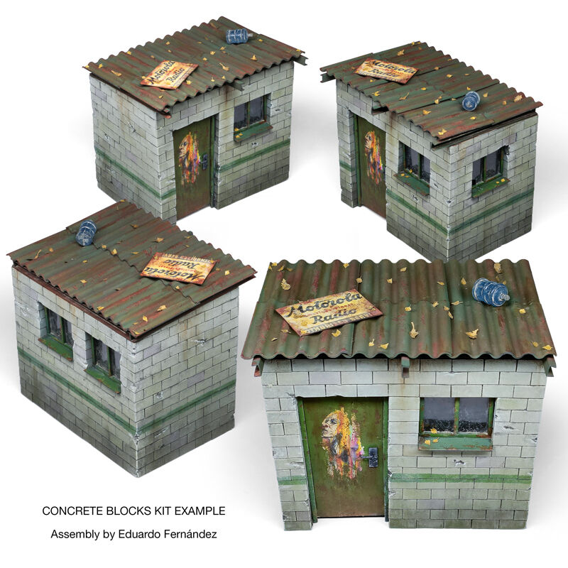 AK Interactive Concrete Blocks Kit Scale (7)