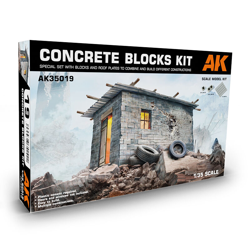 AK Interactive Concrete Blocks Kit Scale