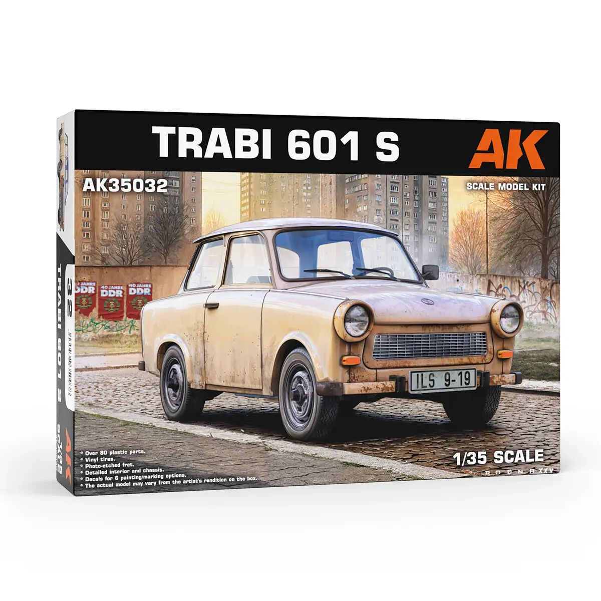 AK Interactive AK35032 Trabi 601 S Plastic Model Kit