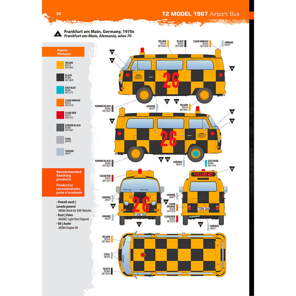 AK Interactive Volkswagen T2 Model 1967 Airport Bus (4)