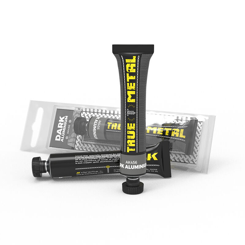 AK Interactive AK456 True Metal Dark Aluminium Wax Paint