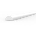 AK Interactive AK6552 Styrene Half Cane 2.00 x 350mm Pack of 4