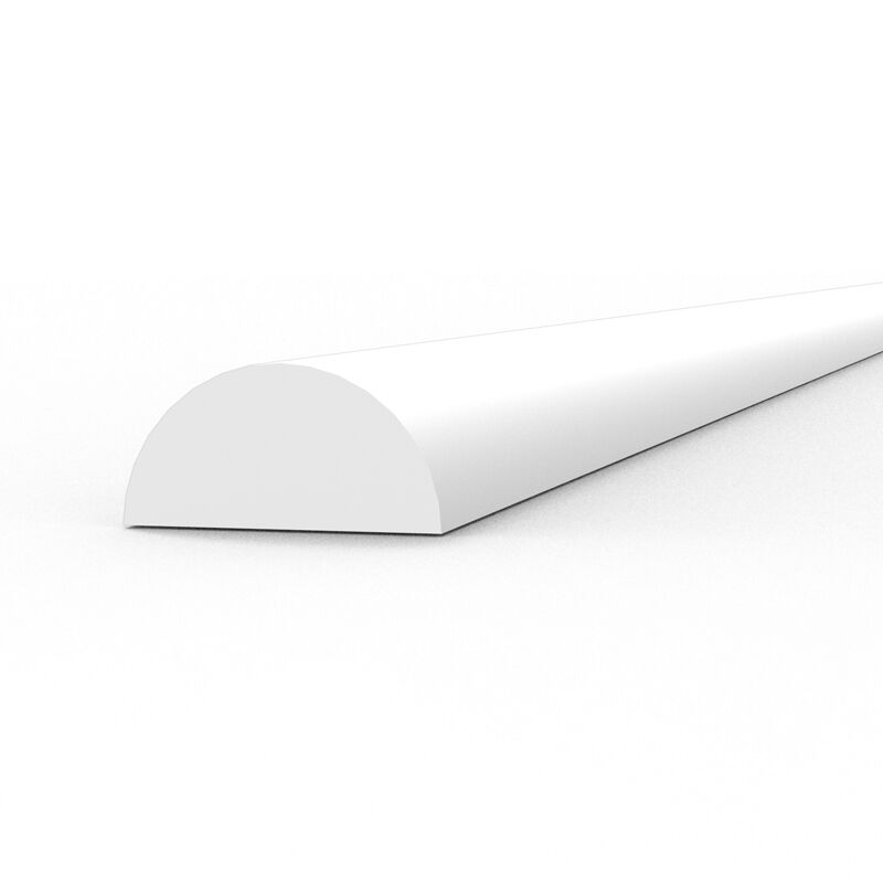 AK Interactive AK6553 Styrene Half Cane 3.00 x 350mm Pack of 3
