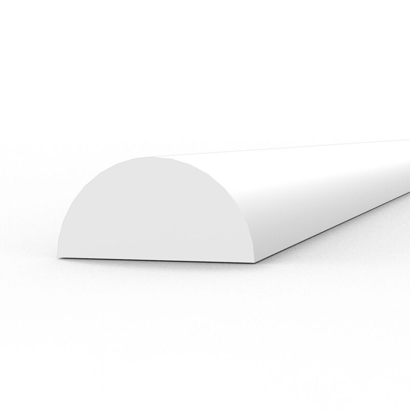 AK Interactive AK6554 Styrene Half Cane 4.00 x 350mm (Pack of 3)