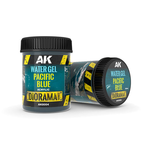 AK Interactive AK8004 Dioramas Water Gel Pacific Blue 250ml Acrylic