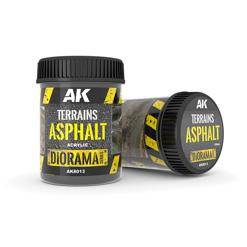 AK Interactive AK8013 Dioramas Terrains Asphalt 250ml Acrylic