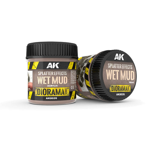 AK Interactive AK8026 Splatter Effects Wet Mud 100ml Acrylic