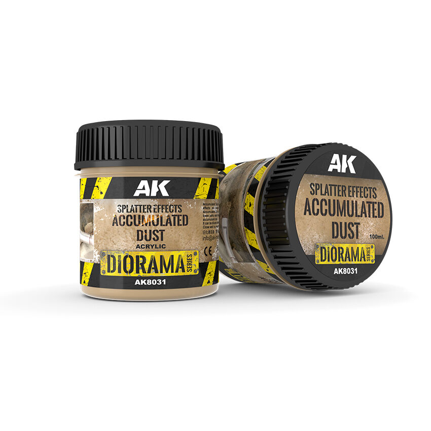 AK Interactive AK8031 Splatter Effects Accumulated Dust 100ml Acrylic