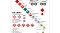 AK Interactive AK807 DECALS - DANGEROUS GOODS SIGNS MODERN (8346770505965)