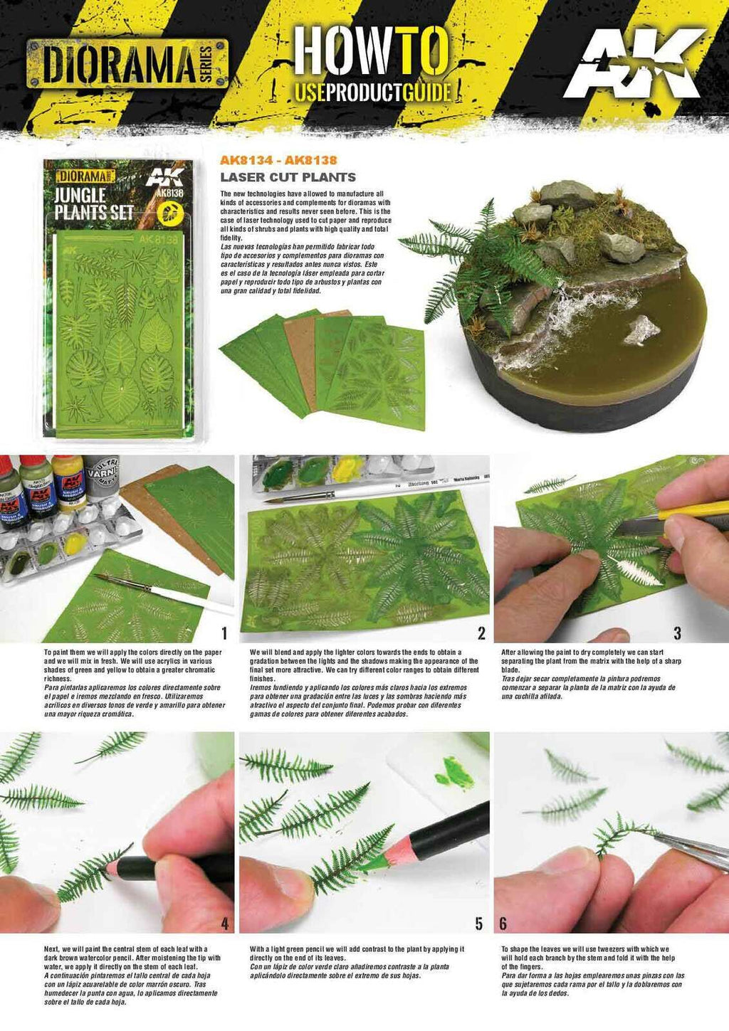 AK Interactive AK8138 Dioramas Jungle Plants Set
