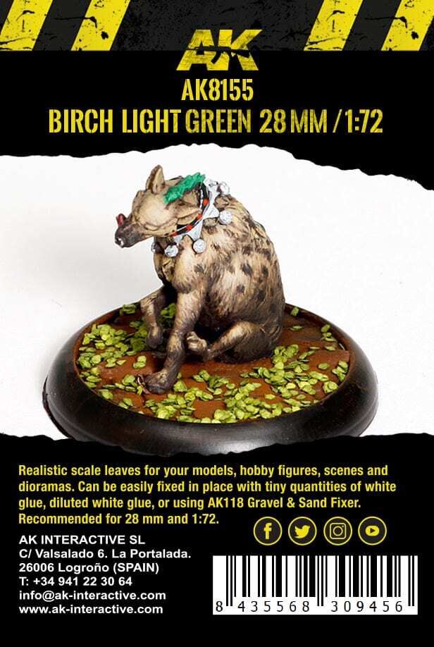 AK Interactive AK8155 Dioramas Birch Light Green Leaves