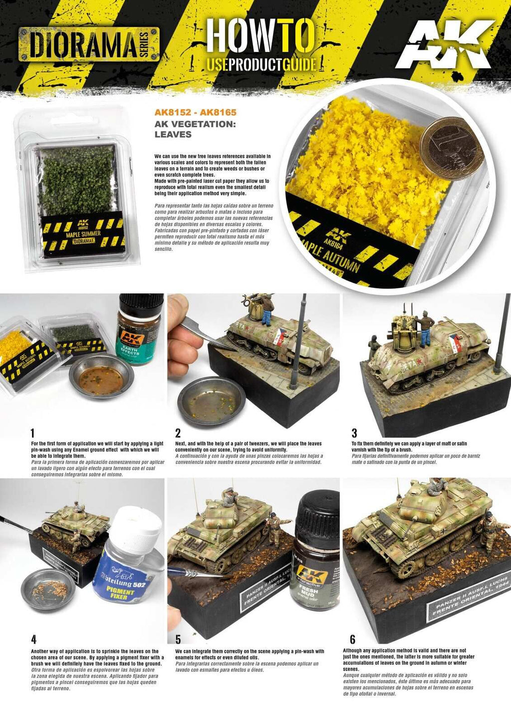 AK Interactive AK8165 Dioramas Maple Summer Leaves