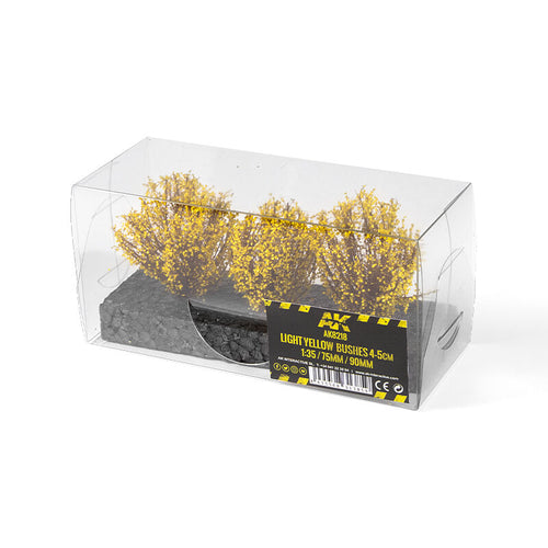 AK Interactive Dioramas Light Yellow Bushes 4-6cm -135 / 75 mm / 90 mm