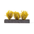 AK Interactive Dioramas Light Yellow Bushes 4-6cm -135 / 75 mm / 90 mm (2)