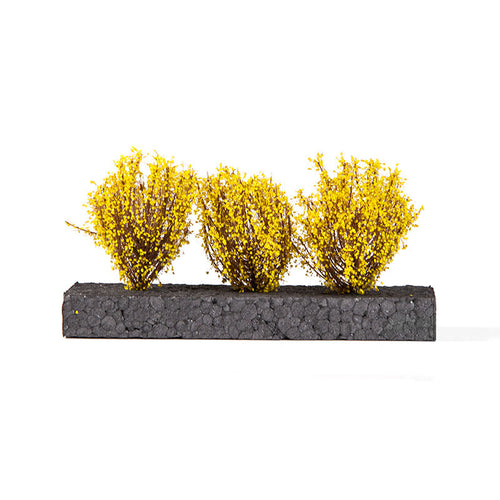 AK Interactive Dioramas Light Yellow Bushes 4-6cm -135 / 75 mm / 90 mm (2)
