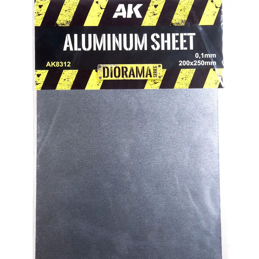 AK Interactive AK8312 Aluminium Sheet 100Âµm 200x250mm