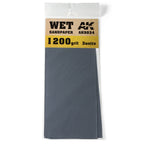 AK Interactive Wet Sandpaper 1200 Grit 3 units