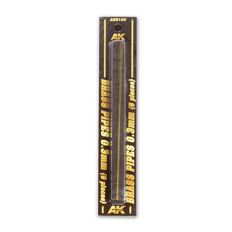 AK Interactive Brass Pipes 03mm 5 Units