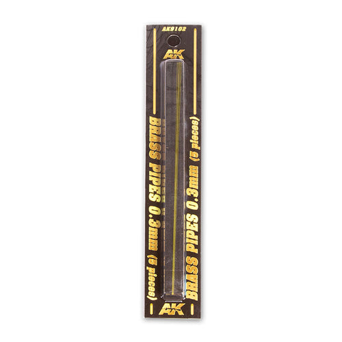 AK Interactive Brass Pipes 03mm 5 Units