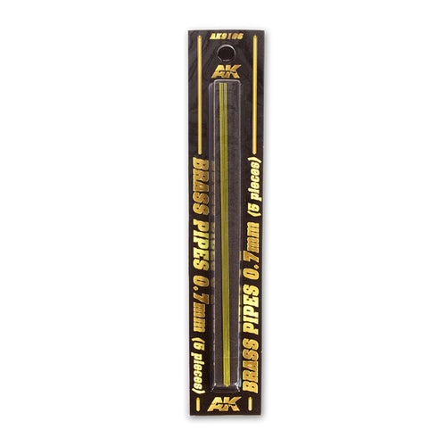 AK Interactive Brass Pipes 07mm 5 Units