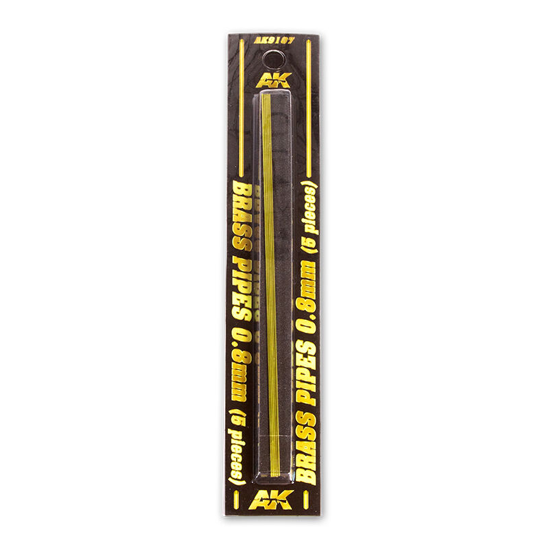 AK Interactive Brass Pipes 08mm 5 Units