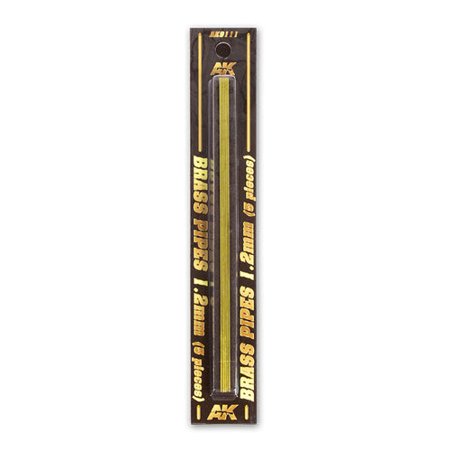AK Interactive Brass Pipes 12mm 5 Units