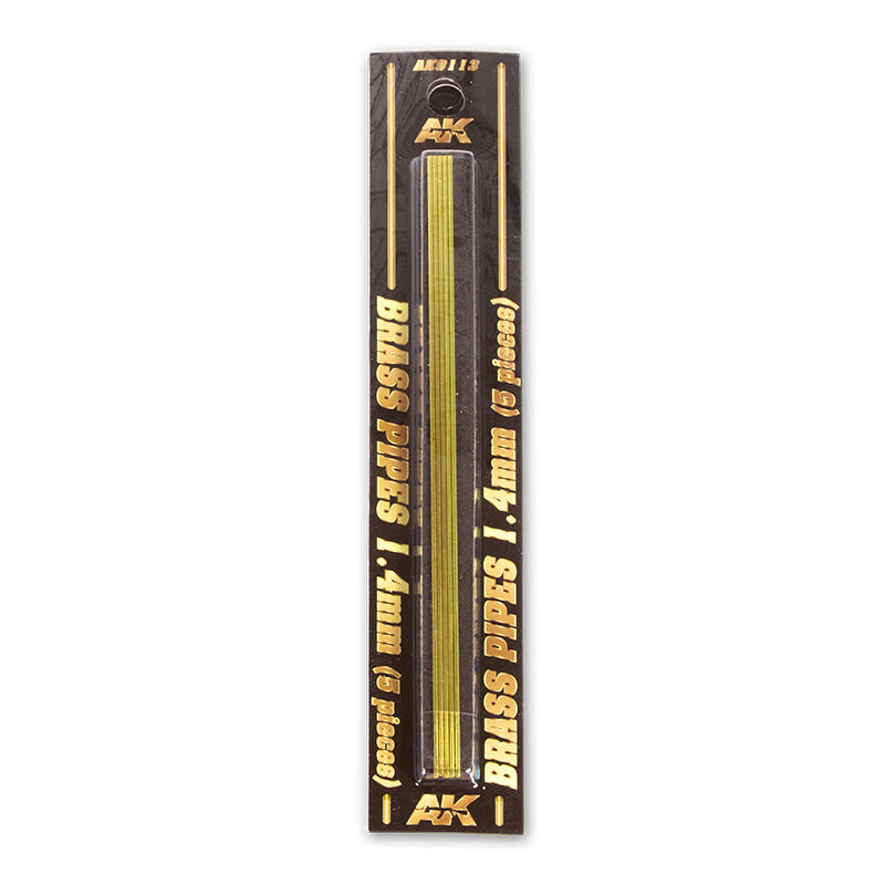 AK Interactive Brass Pipes 14mm 5 Units