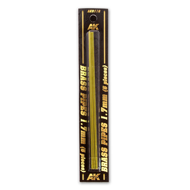 AK Interactive Brass Pipes 17mm 5 Units