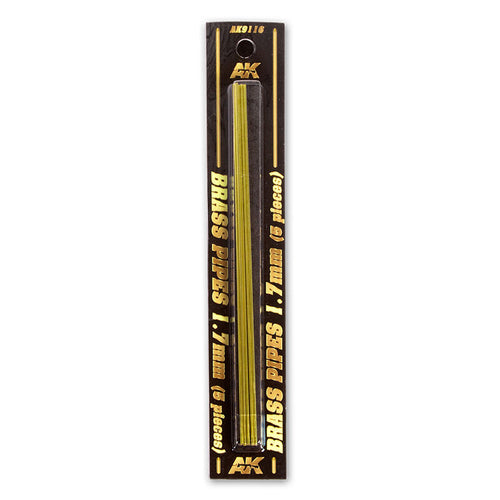 AK Interactive Brass Pipes 17mm 5 Units