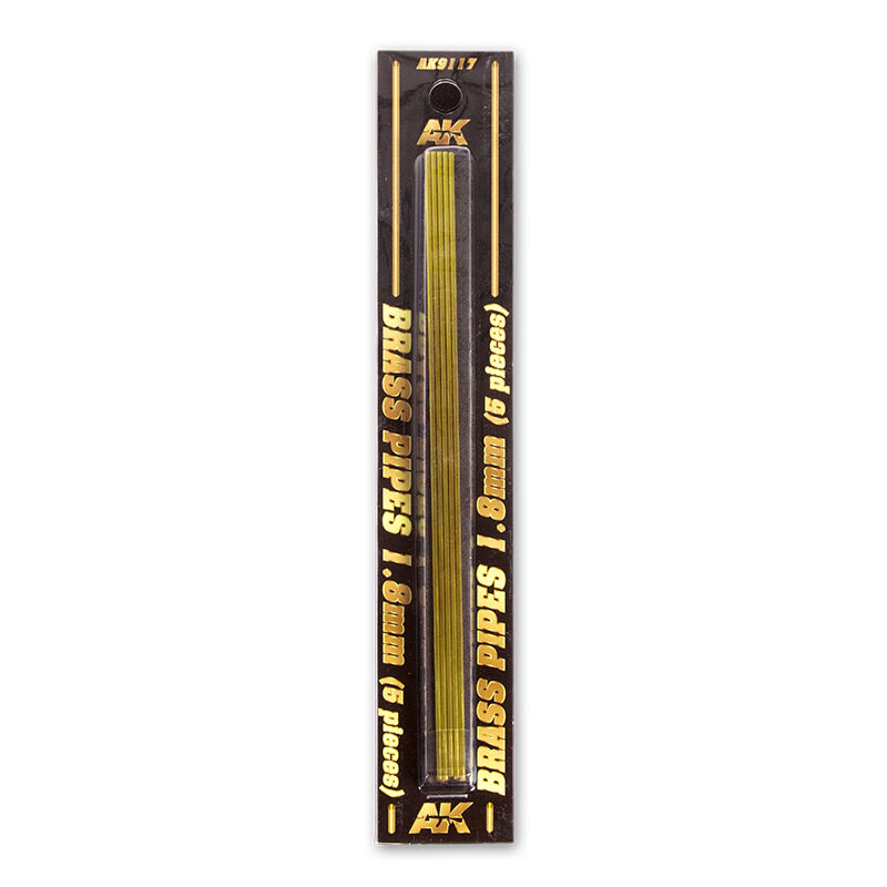 AK Interactive Brass Pipes 18mm 5 Units