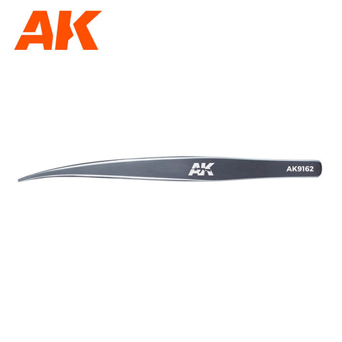 AK Interactive Hg Angled Tweezers 02 (Flat-End) (2)
