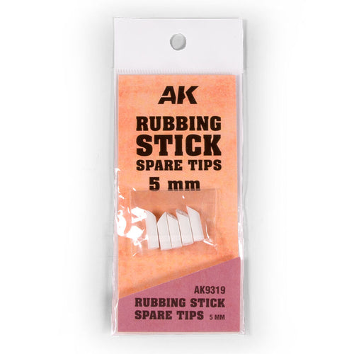AK Interactive AK9319 Rubbing Stick Spare Tips 5mm