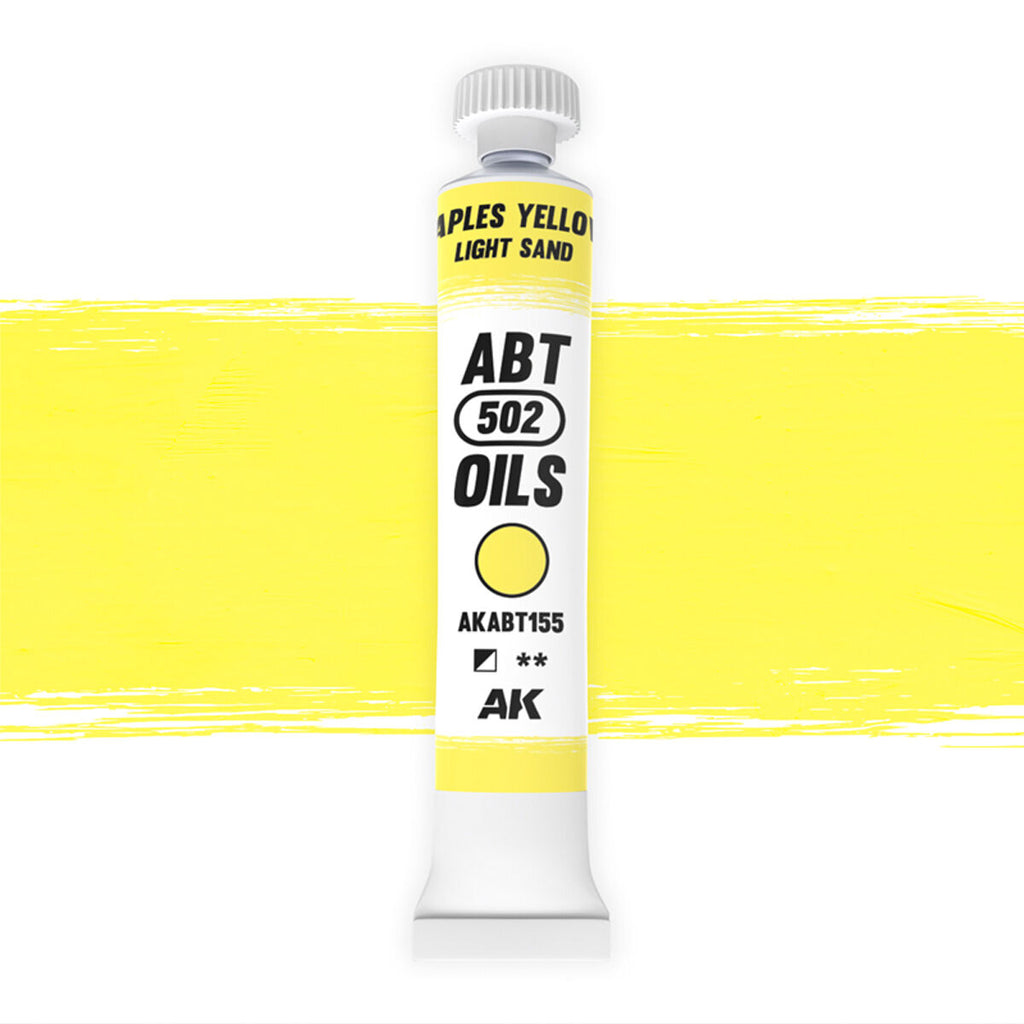 AK Interactive ABT 502 Naples Yellow / Light Sand 20ml Oil Paint