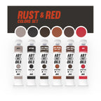 AK Interactive AKABT304 Rust & Red Colours Oil Paint Set