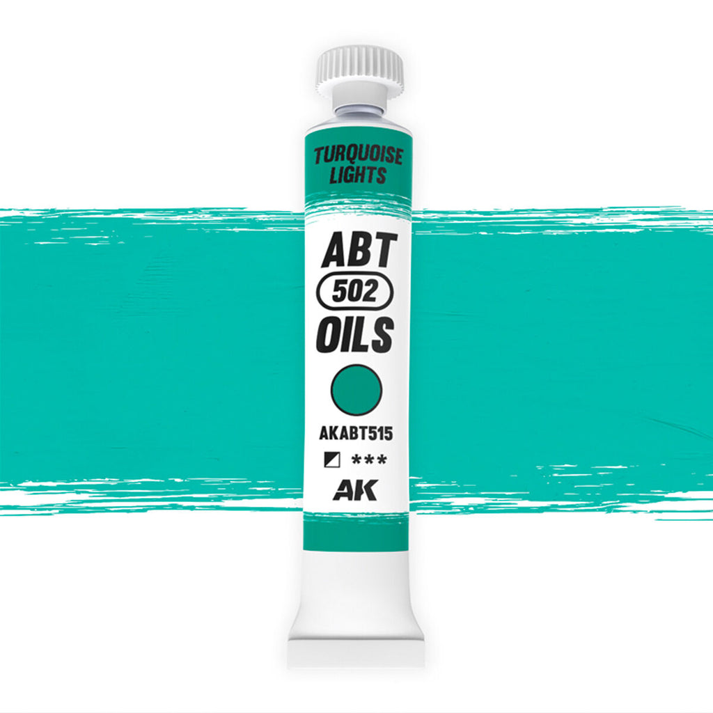 AK Interactive AKABT515 Turquoise Lights 20ml Oil Paint
