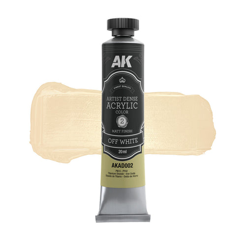 AK Interactive Artist Dense Acrylic Off White 20ml