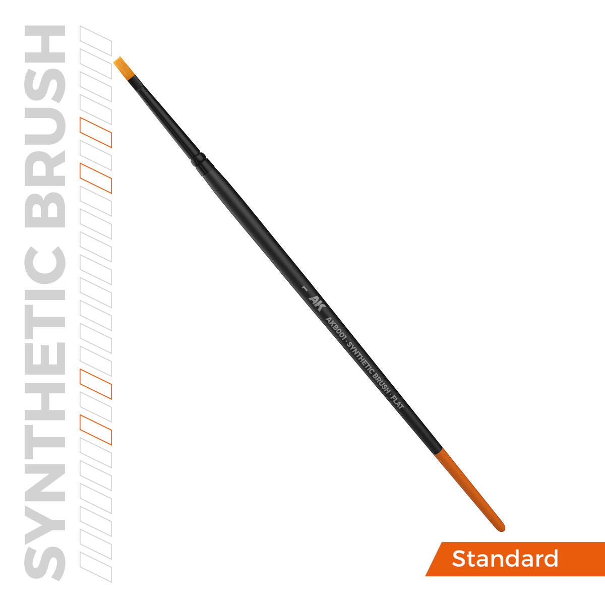 AK Interactive AKB001 Synthetic Brush Flat 1