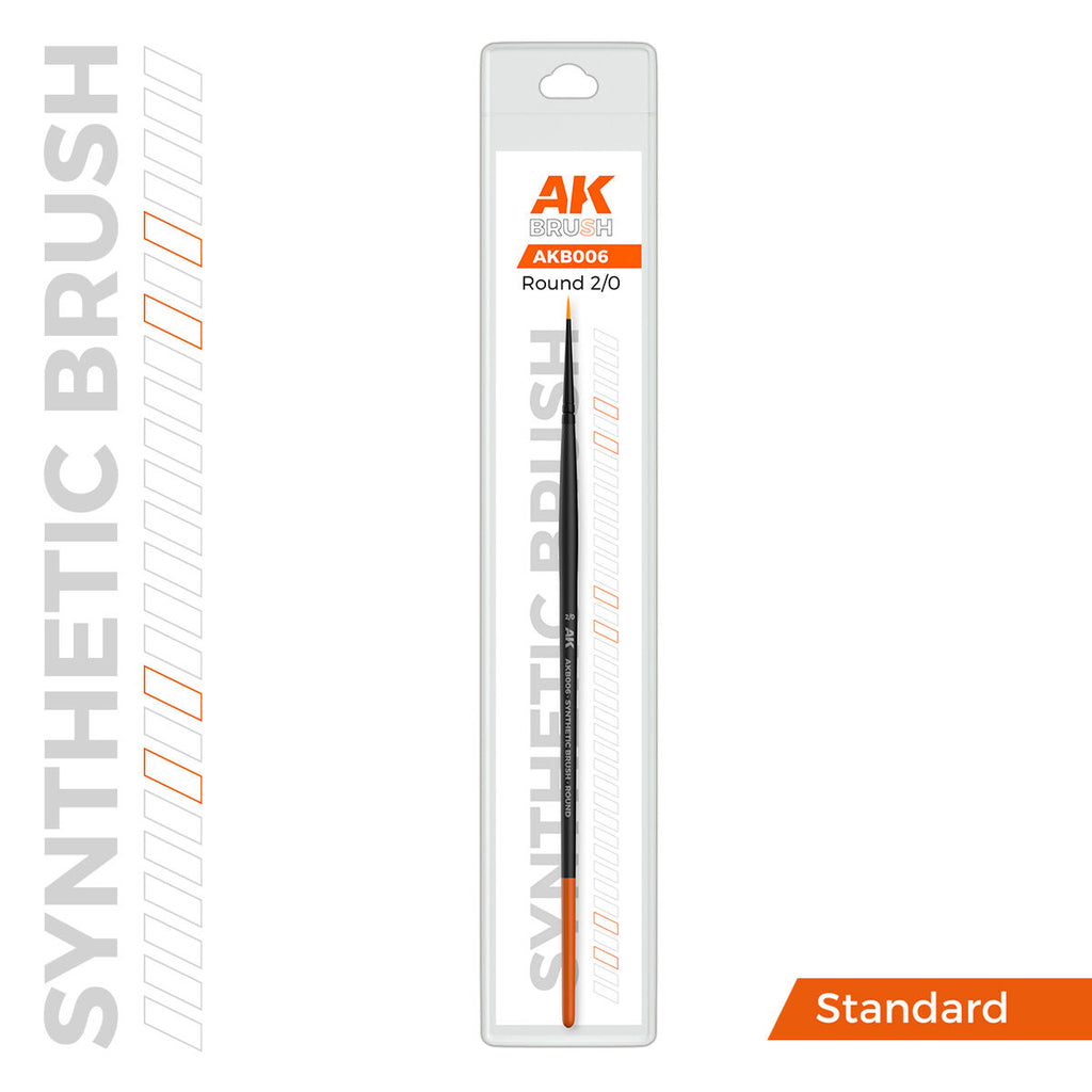 AK Interactive AKB006 Synthetic Brush Round 2/0
