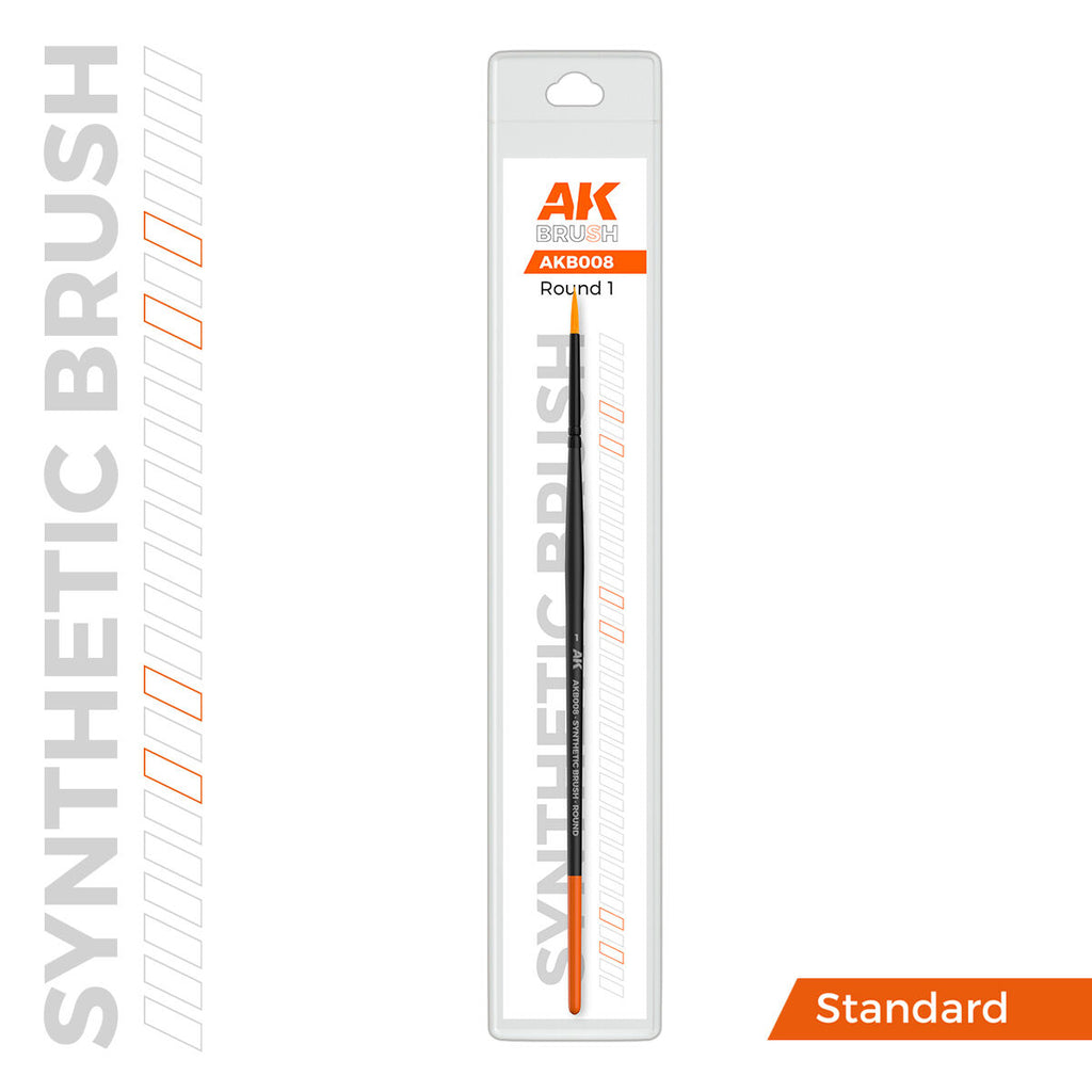 AK Interactive AKB008 Synthetic Brush Round 1
