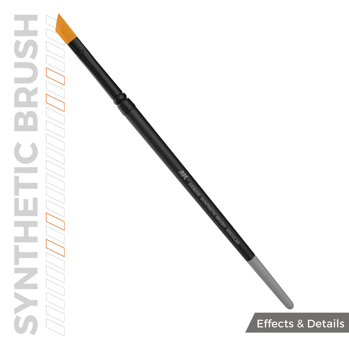 AK Interactive AKB010 Synthetic Brush Angular