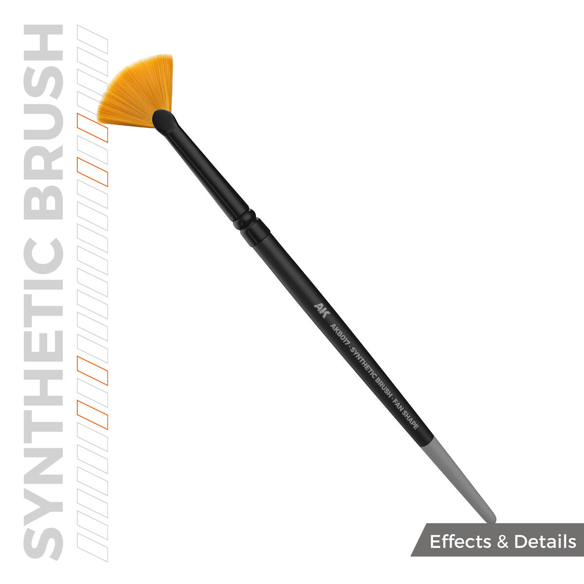 AK Interactive AKB017 Synthetic Brush Fan Shape